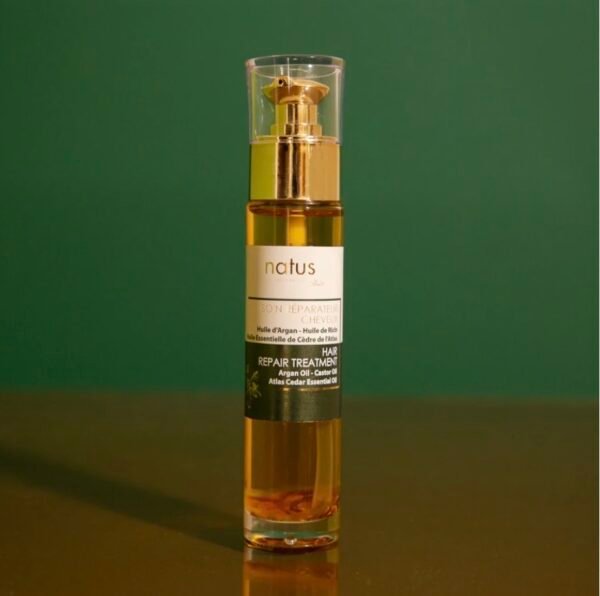 Soin réparateur cheveux Huile d'Argan - Huile de Ricin - Huile essentielle de cèdre de l'Atlas 50ml