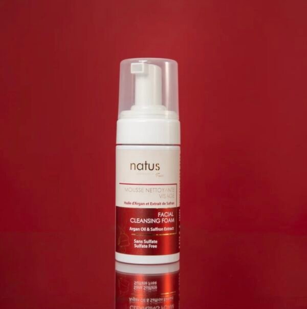 MOUSSE NETTOYANTE VISAGE - 100ml Huile d'Argan & Extraits de Safran